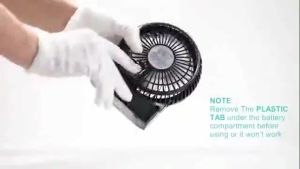 Opolar F20 Desk Fan Battery Operated Fan Portable Rechargeable Fan 3 Speeds Handheld Fan for Home Office Camping USB 野营迷