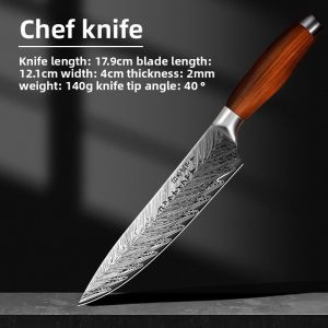 plys | High-Quality Kitchen Knife Damascus Chefs Knife for Sashimi Slicing and Ultra-Sharp