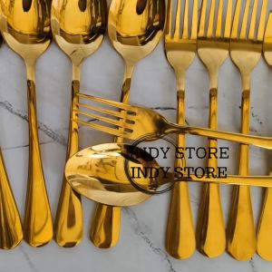 SENDOK MAKAN EMAS .SENDOK SULTAN .SENDOK STENLIST REMURAHH BISA C.O.D