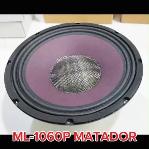 Matador ดอกลำโพง10นิ้ว เสียงกลางมิดโล โครงดำ แม่เหล็ก140X20MM. วอยส์50.5MM. ผ้าหน้าม่วงหมวกเคฟล่า และหน้ำดำเฟสปลั๊กเงิน 4ohm มี4รุ่นให้เลือก