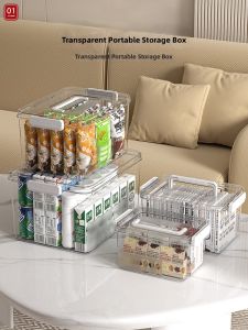 Transparent Portable Storage Box Plastic