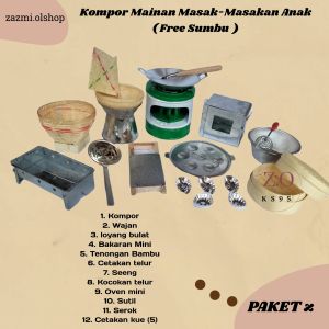 Kompor Mainan Anak Satu Set Lengkap/Mainan Masak-Masakan Anak Paket Z /Free Sumbu