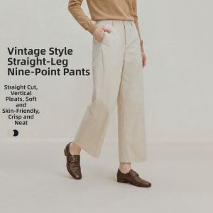 INMAN | High Waist Straight Leg Trousers 9/10 Length
