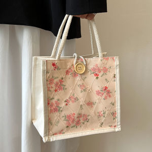 Floral Design Lunch Bag for Office Use