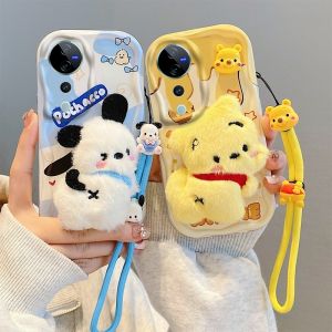 เคสใหม่ VIVO V40 Pro V30e V30 Pro VIVOV40 5G คลาสสิกน่ารัก3D ฤดูร้อน Macaron เคสโทรศัพท์รูปการ์ตูนกันกระแทกกรอบด้านหลังซิลิโคนนิ่มพร้อม2024ตุ๊กตาลายโปเกมอน