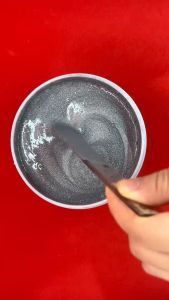 Sơn nhũ bạc ánh kim HCC ngoại thất cao cấp và cọ vẽ hoa văn