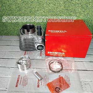 Selinder Blok block seher assy piston ring pen dan klip motor Honda Genio delux beat new led