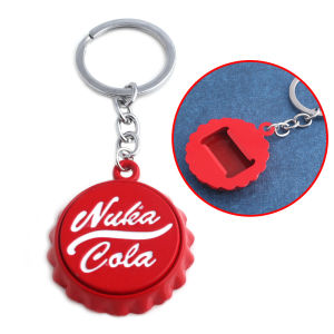 Game Series Cola Red Keychain personality Car Keyring Bottle Cap Key Chain For Women And Men unique Christmas Gifts