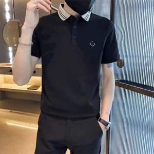 Áo Thun Nam Tay Ngắn Thêu Chữ Mùa Hè Dáng Ôm Cổ Polo Thời Trang Trẻ Trung Chất Lượng Cao Cấp