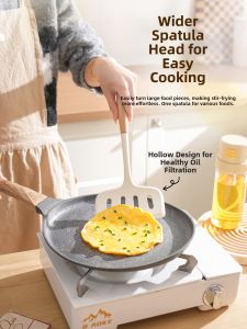 SHELI | fukuro spatula Food Grade Non-stick Heat Resistant Wooden Handle Silicone Spatula