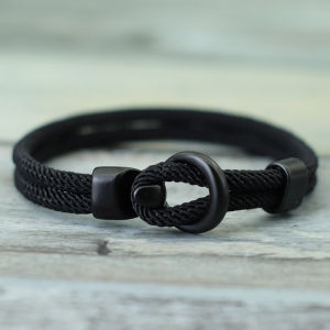 Fashion Rope Bracelet Men Double Layer Outdoor Camping Braclet Homme Accessories Survival Paracord Braslet Gift For Him