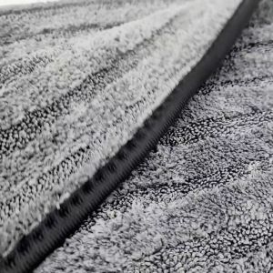 HYBRID DRYING TOWEL - WATER ABSORBENT TWISTED LOOP & CORAL FLEECE MICROFIBER CAR WASH DRYING CLOTH