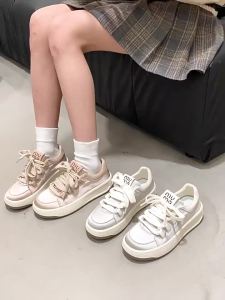 Korean Style Platform White Shoes Women 2024 New Spring Super Hot All-Match Niche Sneakers Canvas Shoes  Dropshipping