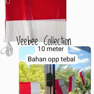 Bunting Flag Bendera Plastik TBL B. Dekorasi agustusan. Hiasan agustusan. Dekorasi kantor. Bendera