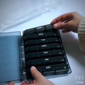 Weekly Pill Storage Organizer 7-Day Small Pill Case Medicine Storage Container for Pills Vitamin To Store Pills Or Small Items