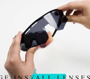 ROCKBROS ขี่จักรยานแว่นตา4เลนส์กีฬากลางแจ้งแว่นกันแดด Windproof สบายจักรยานแว่นตาน้ำหนักเบาทนทาน P Olarized