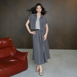 Elegant Workwear Styled Two-piece Outfit
