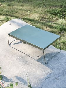 Mini Portable Folding Aluminum Alloy Table Outdoor Camping Picnic Heat Insulation Lightweight Barbecue Table Leisure Furniture