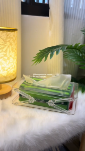 Pelise Plastic Tissue Box large-capacity dustproof plastic for the living room or dining table