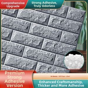 COLOR BLOCK PARTY | Self-Adhesive 3D Warm Foam Brick Wallpaper Waterproof and Moisture-Resistant