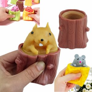 Mainan Spit Bubble Pop It Karakter Squishy Penghilang Stres Silikon Mainan Lucu Murah Termurah