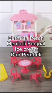 Mainan Anak Troli Es Krim Kue Permen Truk Gerobak Es Krim Candy Party Truck Kidu Toys