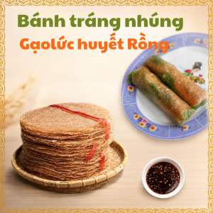 Bánh tráng nhúng gạo lức dùng nướng hoặc chiên giòn lâu dinh dưỡng cao phù hợp ăn kiêng ăn chay -BigLove
