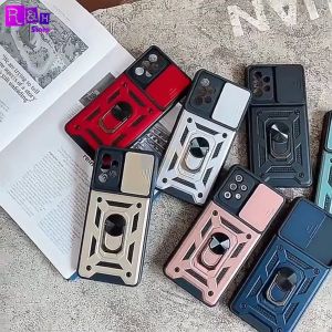 Case Samsung Galaxy A06 Military Slide Camera Premium Grade Ring Magnetic Armor Kick Stand