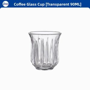 Bincoo Glass Coffee Cup Vintage Hand-Poured Tasting Cup Australian White Cup Italian Espresso Cup No Handle Kitchen Dining