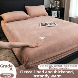 Warm Flannel Mattress Protector Bed Skirt