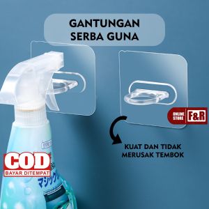 Gantungan Dinding Transparan Model O: Mudah Dibersihkan & Tahan Air