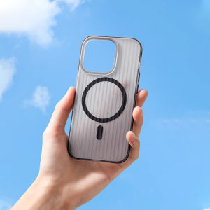 【Non-Slip】Sanptoch For Magsafe Glacier Phone Case For iPhone 16 15 14 13 Pro Max Matte Translucent Cover For iPhone 16 Pro Max Shockproof Slim Hard Casing