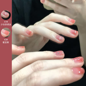 JustGirl Ice Transparent Honey Nail Polish: Long Lasting Quick Dry Protective Nail Autumn Winter Series Whitening