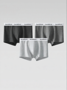 Secret World | Cotton Antibacterial Breathable Sweat-Absorbing Boxer Briefs