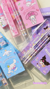 Sanrio Stationery Set Cute Cartoon Kuromi Gift Box Set School Supplies Student Prize for Girls