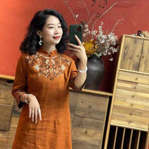 Cotton and Linen Embroider Tea Clothing Womens Zen Loose Dress Artsy Chinese Ethnic Style Long Skirt Summer Chinese Style Retro Womens Clothing