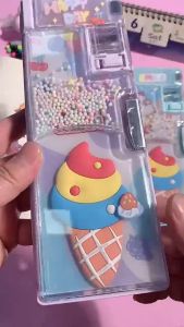 XPM Pencil Case Gabus Confetti XPM-557 Tempat Pensil Butiran Gabus 2 Sisi Magnet