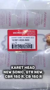 Karet head K56 NEW SONIC GTR NEW CBR 150 R CB 150R ORIGINAL 12391 K56 N00