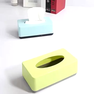 DaxianCOD -1PC Plastic Tissue Box Organizer Living Room Dining Table Tissue Holder Large Capacity Tissue Box Home Decor