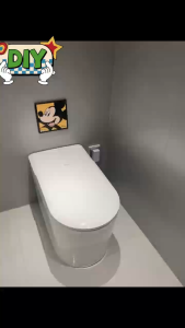 The smart toilet features multi-functional cleaning intelligent screen display fully automatic sen