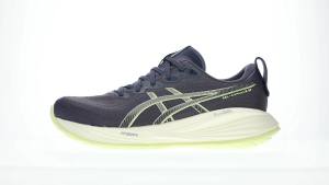 ASICS Men GEL-CUMULUS 27 Running Shoes in Indigo Fog/Lucid Yellow