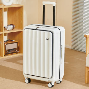 Womens Expandable Travel Suitcase Deep Cargo Carry-On Luggage Hard Shell Fashionable Trendy ABS PC Material Zipper Closure