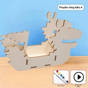 XIONGBUFAN | Bộ Vật Liệu DIY Thuyền Rồng Điện Nước