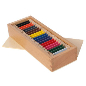 In Stock 1/2/3 Color Board Wood Preschool Toy Montessori Sensorial Material Learning Color Tablet Box Educational Learning Toys