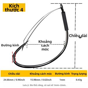 9KM DWLIFE | 30 Cái Móc Câu Cá Không Vướng Cỏ Dành Cho Câu Cá Biển Thép Carbon Cao Có Ngạnh Mồi Câu Giun Móc Câu Bằng Thép 9KM