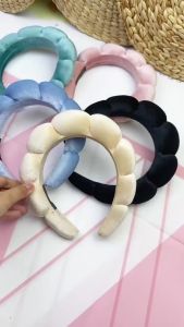 Bando Shell Busa Tebal Jumbo Fluffy Empuk Polos Bandana Cloud Style Gaya Korea Fashion Head Band Aksesoris Rambut Wanita Headband Awan Polos Lebar Empuk Hair Band avvet