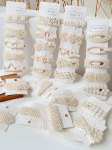 กิ๊บติดผมรูปมุกสำหรับผู้หญิง กิ๊บติดผมสไตล์เกาหลี ติดข้าง กิ๊บติดผมแบบซีอีเอ็ม ประดับผมสไตล์เกาหลี ทรงหางปลา