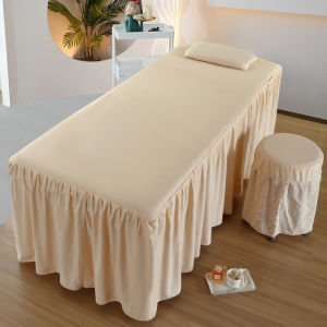 Luxurious Single Piece Beauty Bed Cover Cotton Linen Spa Therapy Massage Salon Specialized Bedding Set Three Pieces Washed