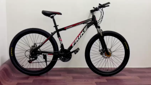 26 Inch 21‑Speed Hardtail Mountain Bike Front Suspension Dual Disc Brake MTB with Complete Accessories