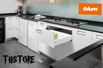 Blum Tandembox S1 （For Cabinet Width 300-1200mm） kitchen drawer Soft Closing system！！！Colour Available Silk White / Aluminium Grey / Orion Grey！！！Blum Original！！！